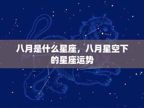八月星座运势解析,星空下的你运势如何?