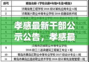 孝感最新干部公示公告及星座运势展望