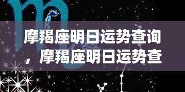 摩羯座明日运势详解,稳健前行,机遇与挑战并存