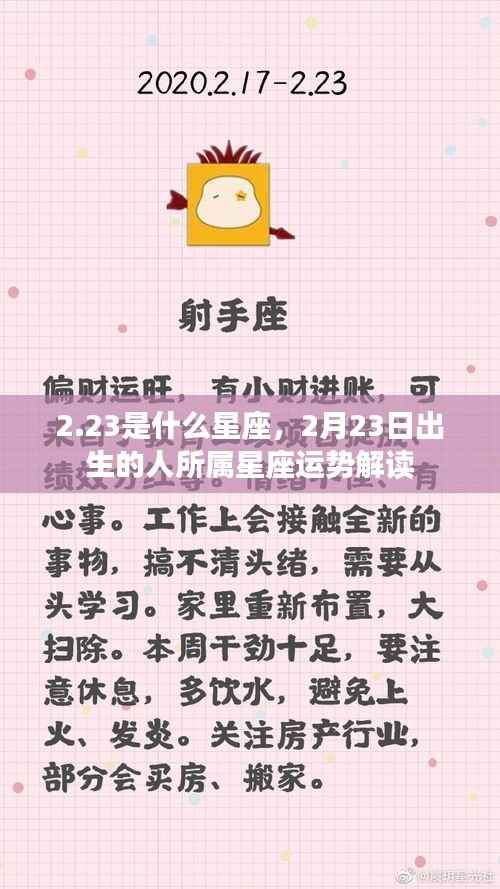 2月23日出生的人的星座运势解读,探寻星座性格与未来走向