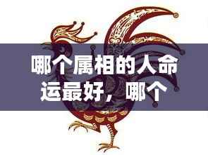 揭秘十二生肖运势奥秘,哪个属相命运最佳?