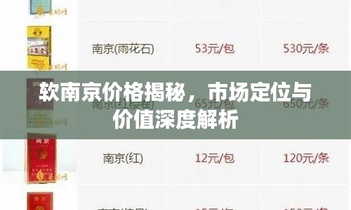 软南京价格揭秘,市场定位与价值深度解析