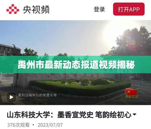 禹州市最新动态报道视频揭秘