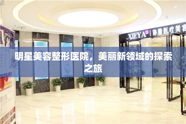 明星美容整形医院,美丽新领域的探索之旅